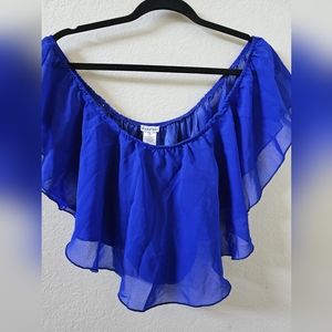 Royal blue crop top